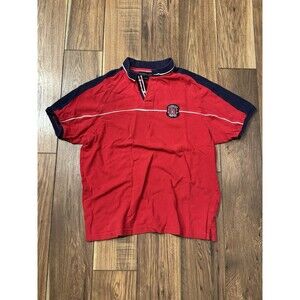 Vintage Y2K 90s 2000s US Polo ASSN Big Logo Polo Shirt, Red/Navy, Size Large